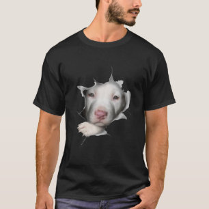 Camiseta Cuidada cara de Pitbull Blanco dentro de mí