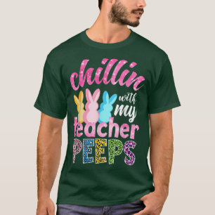 Camiseta Cuidada Chillin Con Mi Estudiante Día De Pascua Té