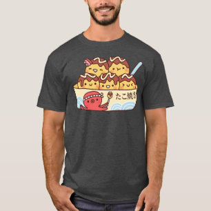 Camiseta Cuidada comida japonesa Takoyaki Bolas de pulpo