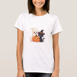 Camiseta "Cuidada Escuadrón de Halloween | Kawaii Ghost & P