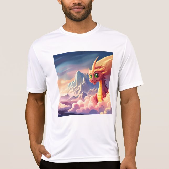 Camiseta Cuidada fantasía mística dragón (Anverso)