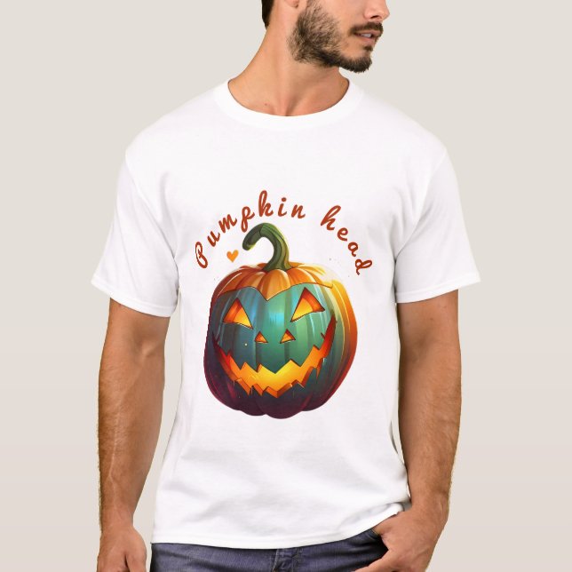 Camiseta Cuidada felicidad de pequeñas calabazas (Anverso)