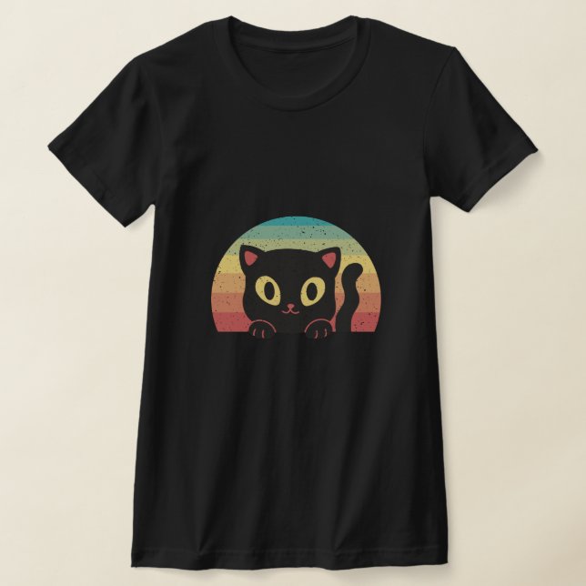 Camiseta Cuidada gatita negra (Distribución)