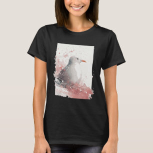 Camiseta Cuidada gaviota japonesa de cerezo flor acuática S