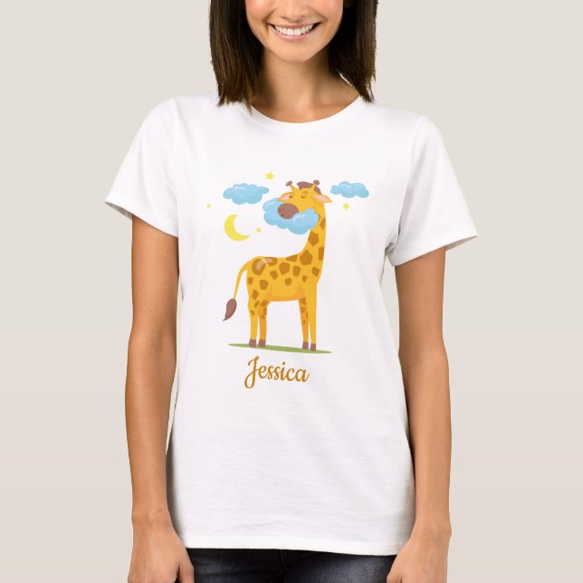 Camiseta Cuidada Giraffe, Regalos Para El Amante De La Gira (Anverso)