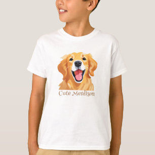 Camiseta Cuidada goldenretriever Dog Happy Face Expression 