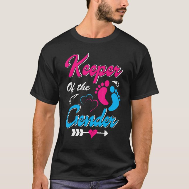 Camiseta Cuidada guardiana del género Tee Baby revela el dí (Anverso)