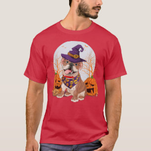 Camiseta Cuidada Halloween Bruja Corgi Calabaza Perro Lover