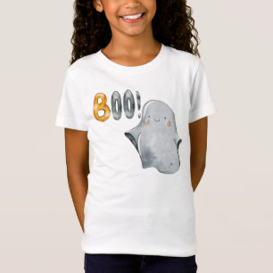 Camiseta Cuidada Halloween Ghost Boo acuarela