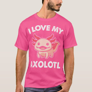 Camiseta Cuidada Me Encanta Mi Chica Axolotélico Pink Salam