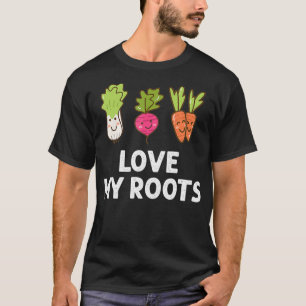 Camiseta Cuidada Me Encanta Mi Raíta Tee, Vegetales Raíces 