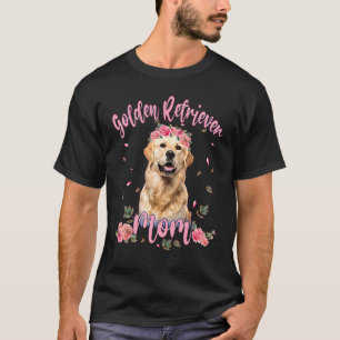 Camiseta Cuidada mujer de perro de flores de la mamá de la 