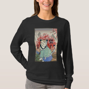 Camiseta Cuidada obra de arte de gato japonesa antigua