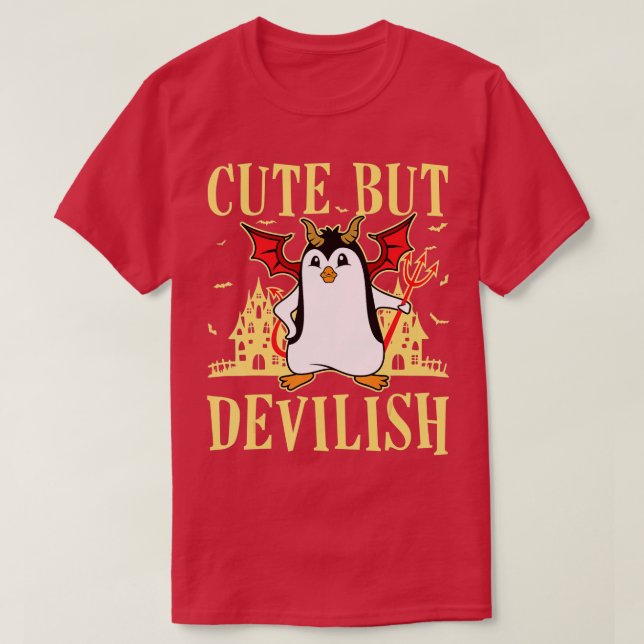 Camiseta Cuidada Pero Divertida, Damas Mens Pingüino, Ave G (Diseño del anverso)