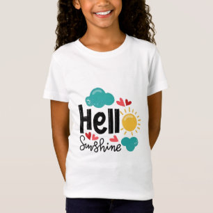 Camiseta Cuidada pintura de color de mano dibujada - Hola S