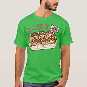 Camiseta Cuidada Takoyaki Octopus balls comida callejera ja