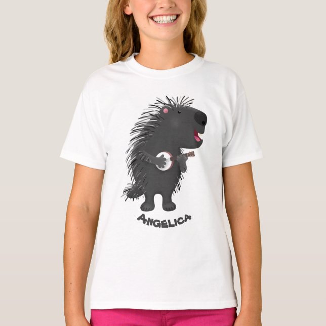 Camiseta Cuidada y divertida jugada del personalizado del b (Anverso)