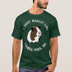 Camiseta Cuidada y divertida, me gusta mucho el cerdo guine