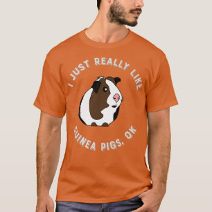 Camiseta Cuidada y divertida, me gusta mucho el cerdo guine