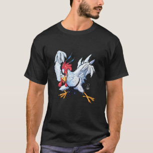 Camiseta Cuidada Y Graciosa Chick T Shir Guerrero De Pollos