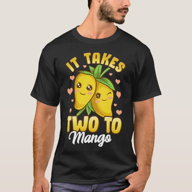 Camiseta Cuidada Y Graciosa Se Tardan Dos En Mango Fruit Pu (Anverso)