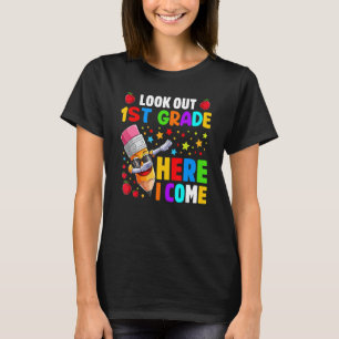 Camiseta Cuidado 1er Grado Aquí Vengo De Vuelta Al Colegio
