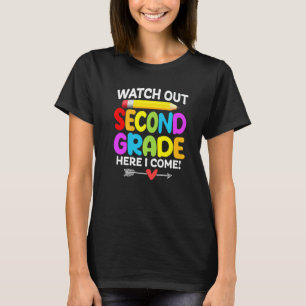 Camiseta Cuidado 2do Grado Aquí Vengo De Vuelta Al Colegio