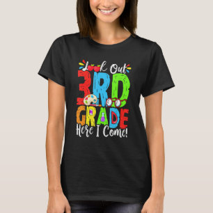 Camiseta Cuidado 3er Grado Aquí Vengo Primer Día de Regreso