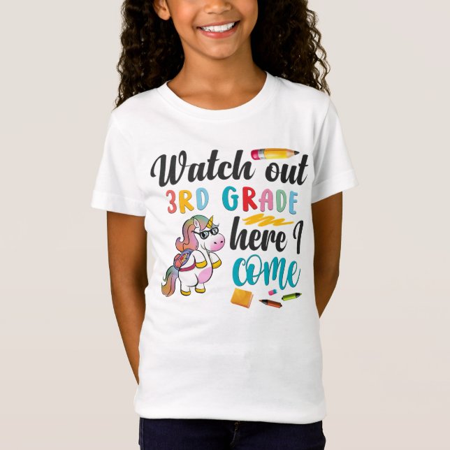 Camiseta ¡Cuidado 3er Grado Aquí Voy! (Anverso)
