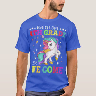 Camiseta Cuidado 4º grado Aquí Volvemos Unicorn A S