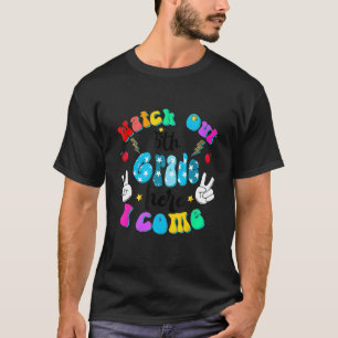 Camiseta Cuidado 5to Grado Aquí Vengo De Vuelta Al Colegio