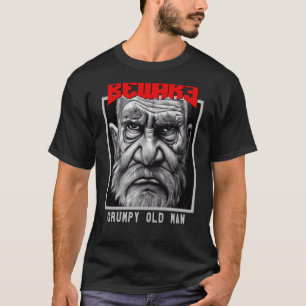Camiseta Cuidado anciano Grumpy de Achtung, malo para los g