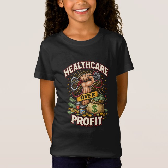 Camiseta Cuidado Antes de Ganancia (Anverso)