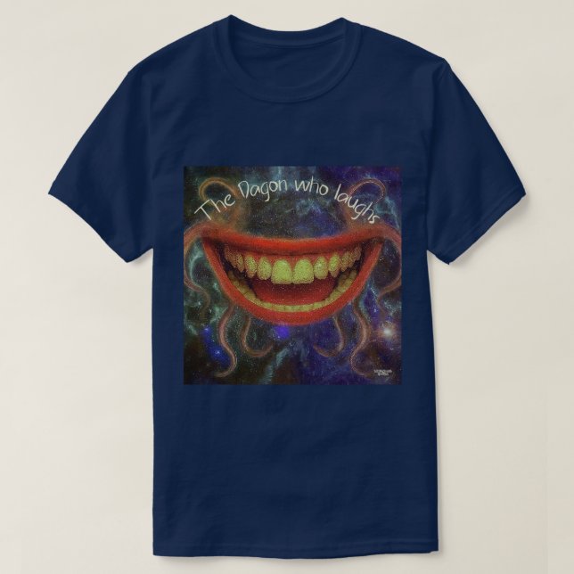 Camiseta Cuidado con el Dagon que ríe (Diseño del anverso)