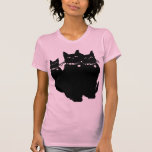 Camiseta Cuidado con el gato negro<br><div class="desc">Los gatos negros gobiernan el universo.</div>
