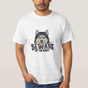 Camiseta Cuidado con el Husky - Poster de cine de horror vi