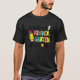 Camiseta Cuidado con el jardín de infancia aquí vengo feliz