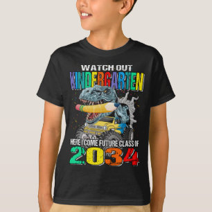 Camiseta Cuidado con el jardín de infancia aquí vengo futur