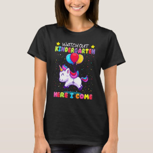 Camiseta Cuidado Con El Jardín De Niños Aquí Que Vengo - Lo