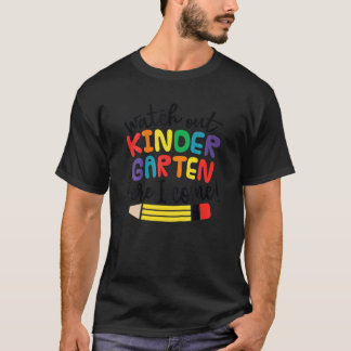 Camiseta Cuidado Con El Jardín De Niños Aquí Vengo Chicas K