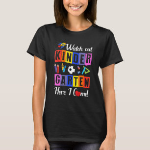 Camiseta Cuidado Con El Jardín De Niños Aquí Vengo Por Niño