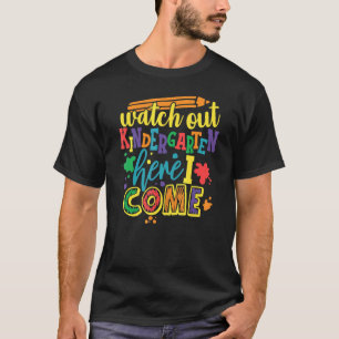 Camiseta Cuidado Con El Jardín De Niños Aquí Vengo Profesor