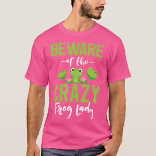 Camiseta Cuidado Con El Loco Dueño Del Mascota De La Rana D