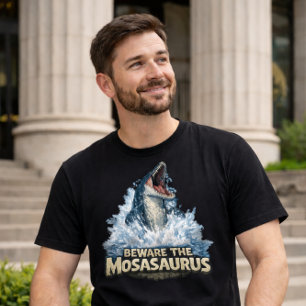 Camiseta ¡Cuidado con el Mosasaurio!