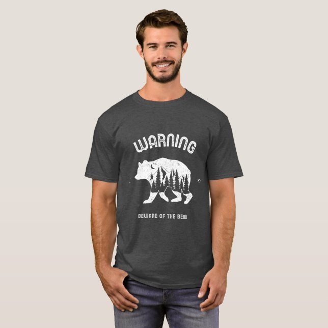 Camiseta Cuidado Con El Oso (Anverso completo)