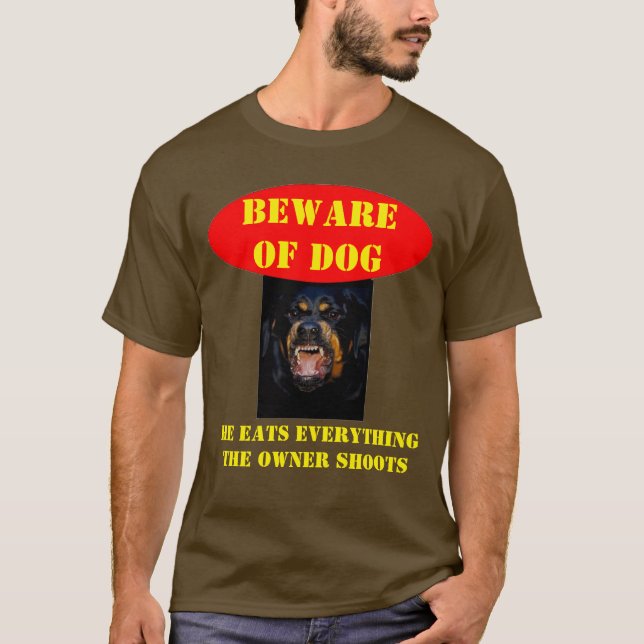 CAMISETA CUIDADO CON EL PERRO (Anverso)