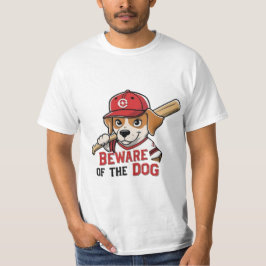 Camiseta Cuidado con el perro - juguetón diseño de perro de