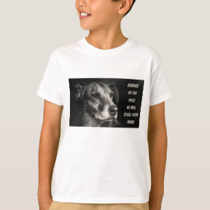Camiseta Cuidado con el perro, personalizado mascota foto c