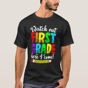 Camiseta Cuidado Con El Primer Grado Aquí Llego El Primer D