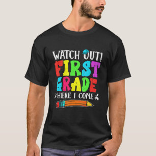Camiseta Cuidado Con El Primer Grado Aquí Vuelvo Al Colegio